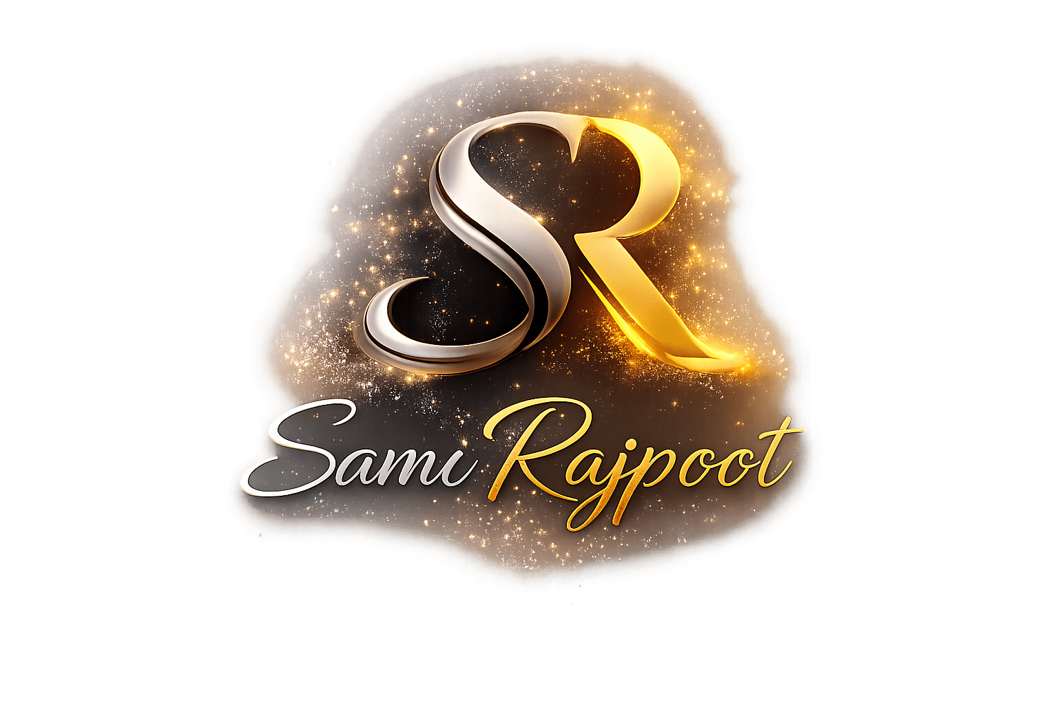 Sami Rajpoot personal brand SR monogram logo